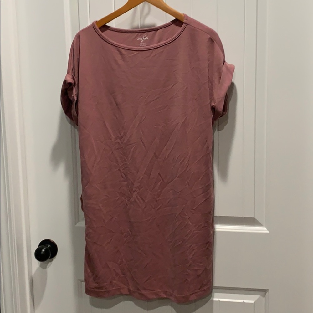 Pink shift dress